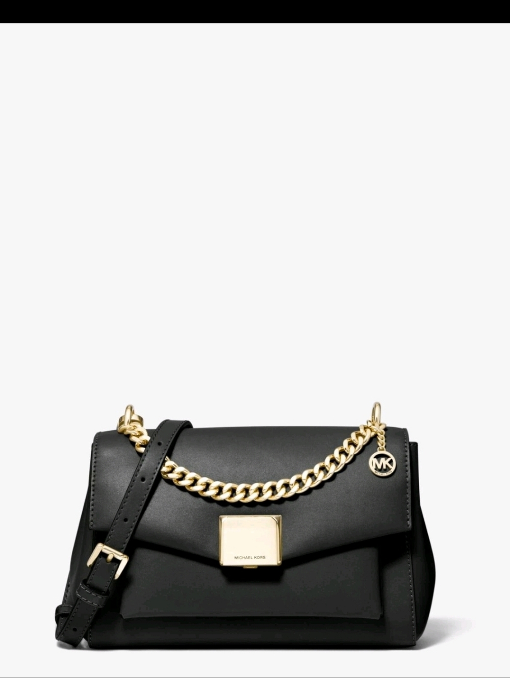 Michael Kors Lota Medium Black Crossbody Bag Nwt Tiktok